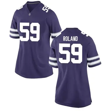 Purple Gabe Roland Women's Kansas State Wildcats Football College Jersey - Replica